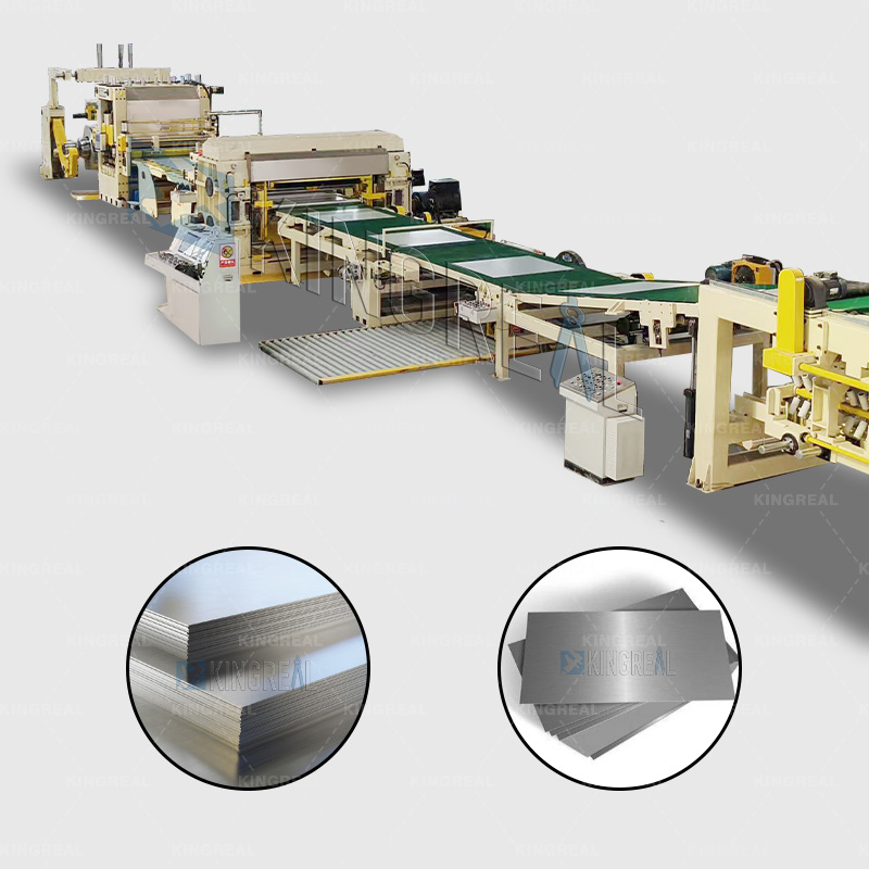 Machine à couper à longueur avec cisaille à mouche