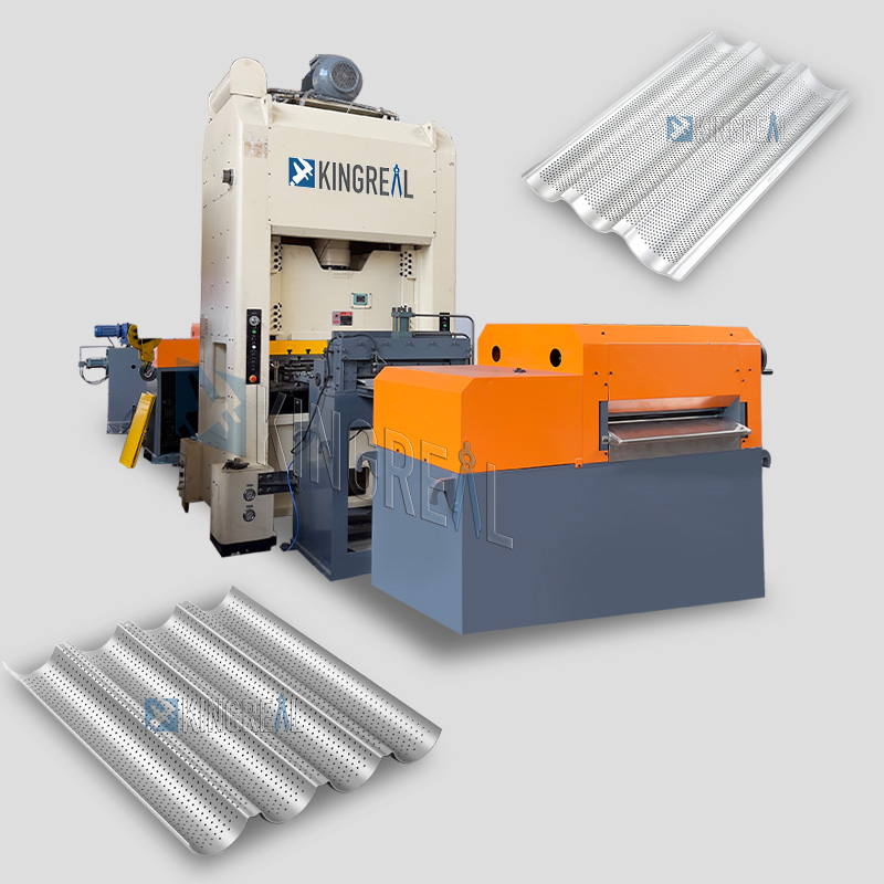 Poinçonnage perforé de plateau de baguette en métal faisant la machine