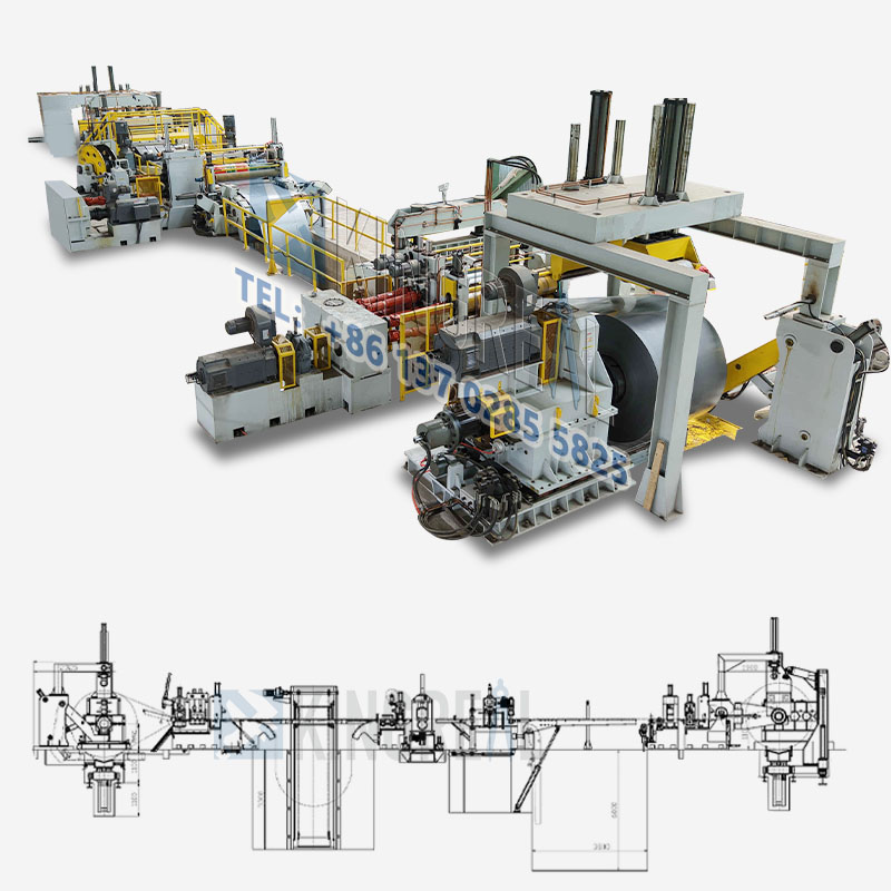 Machine de rembobinage des coulissoirs pour l'acier inoxydable